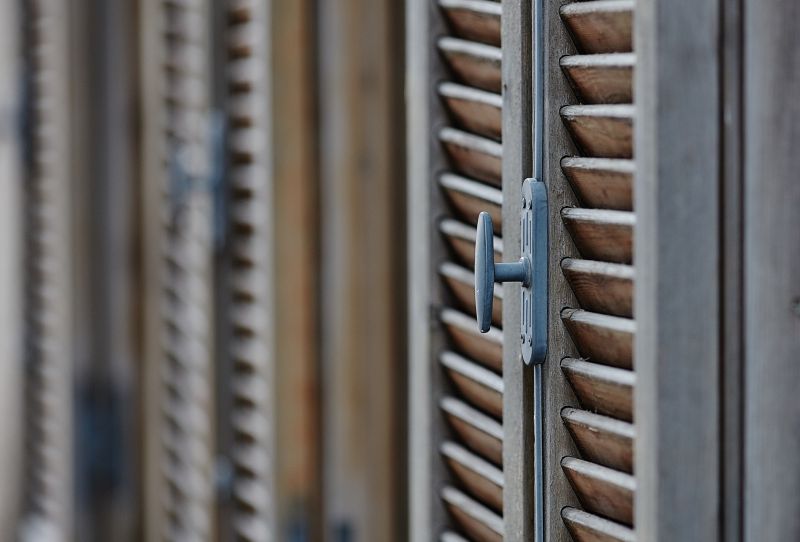 Newly Repaired Shutter Hardware